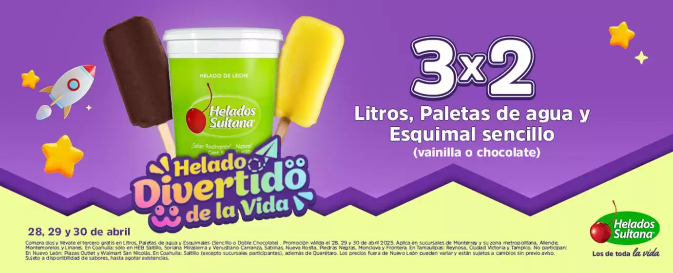 Catálogo Helados Sultana en Tláhuac | Promo | 4/5/2025 - 30/5/2025