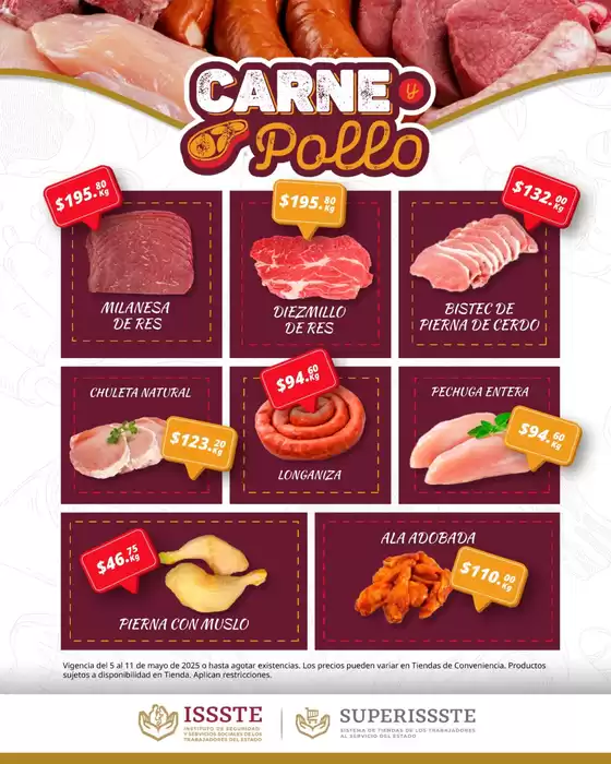 Catálogo SuperISSSTE en San Juan del Río (Querétaro) | Ofertas SuperISSSTE | 5/5/2025 - 11/5/2025