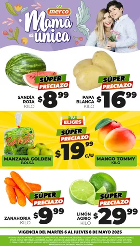 Catálogo Merco en San Pedro Garza García | Mamá es única. | 6/5/2025 - 8/5/2025