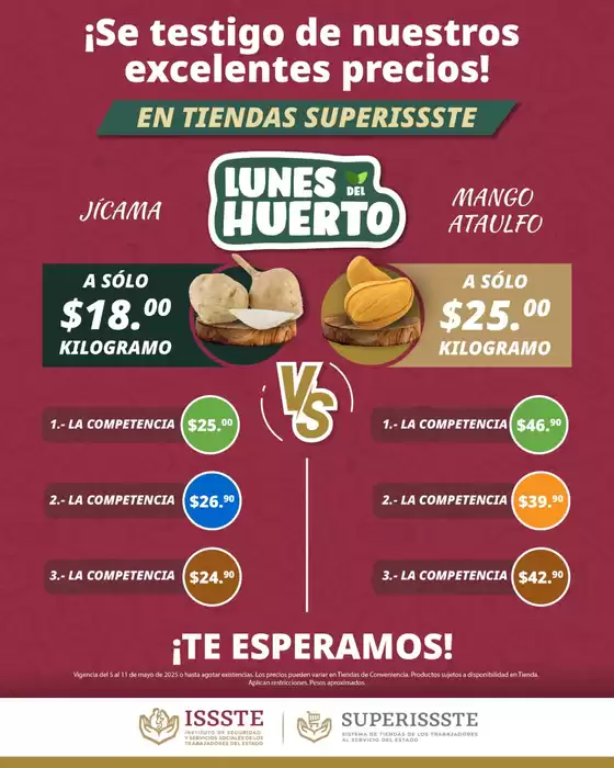 Catálogo SuperISSSTE en Hopelchén | Ofertas SuperISSSTE | 5/5/2025 - 11/5/2025
