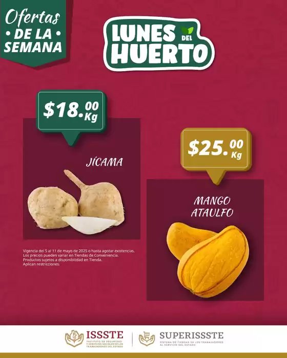 Catálogo SuperISSSTE en Hopelchén | Ofertas SuperISSSTE | 5/5/2025 - 11/5/2025