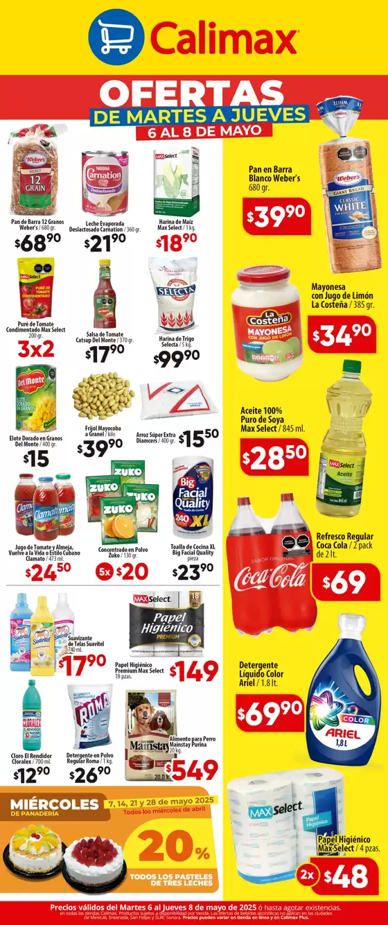 Catálogo Calimax en Tijuana | Calimax Ofertas Martes-Jueves | 6/5/2025 - 8/5/2025