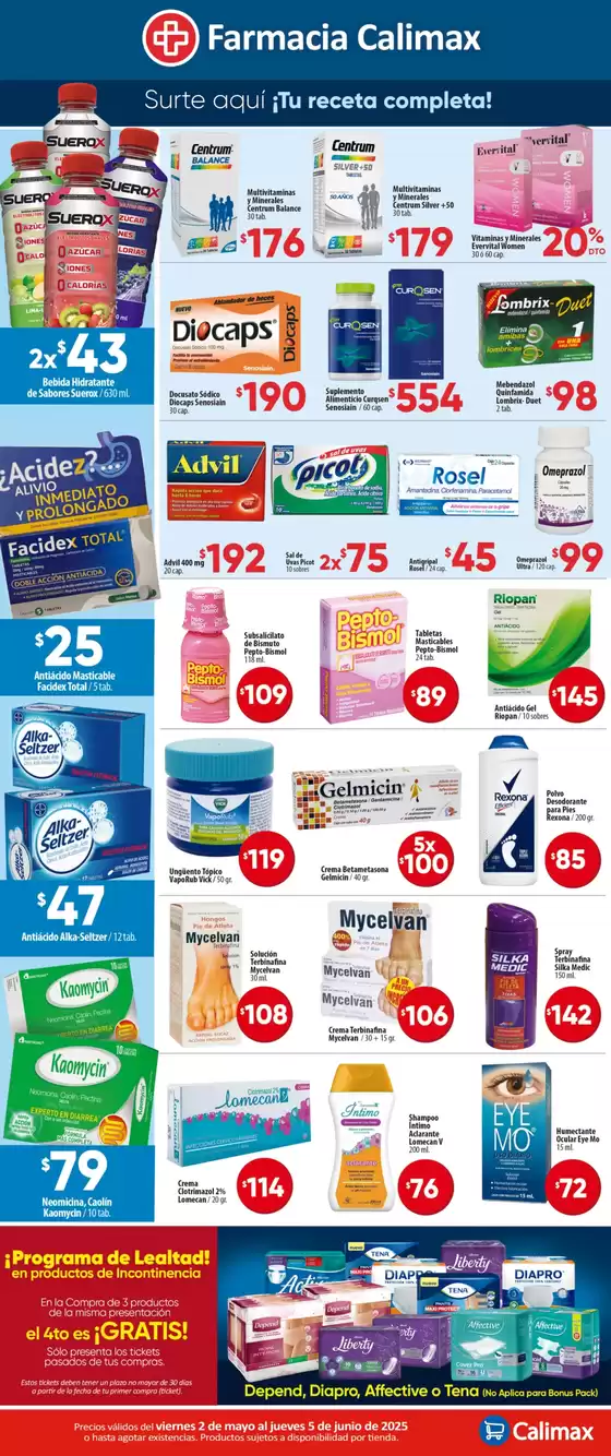 Catálogo Calimax en Tijuana | Calimax Farmacia | 2/5/2025 - 5/6/2025