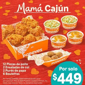 Ofertas de Restaurantes en Tlajomulco de Zúñiga | Promo de Popeyes Louisiana Kitchen | 7/5/2025 - 31/5/2025