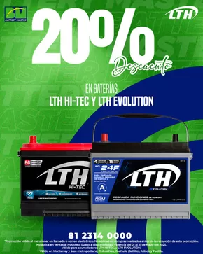 Ofertas de Autos en Chihuahua | 20% de descuento de Battery Master | 8/5/2025 - 31/5/2025