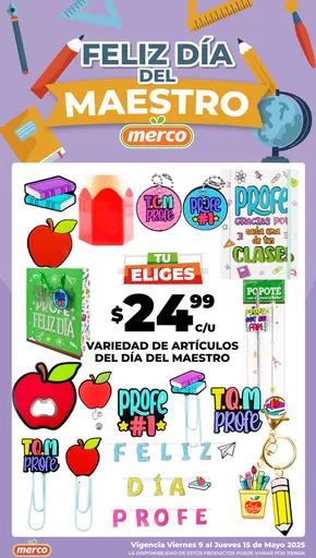 Catálogo Merco en Guadalupe (Nuevo León) | Feliz Día del Maestro | 9/5/2025 - 15/5/2025