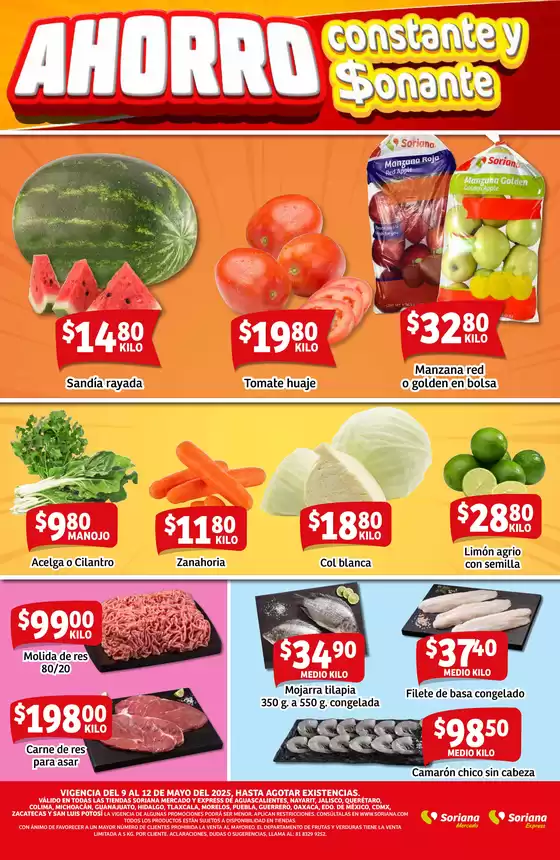 Catálogo Soriana Mercado en Iztacalco | Fin de Semana Mercado Nacional | 9/5/2025 - 12/5/2025