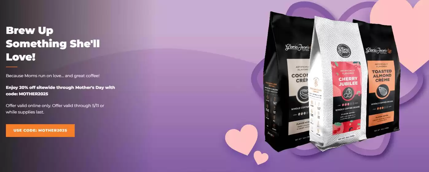 Catálogo Gloria Jean's Coffees en Cuauhtémoc (CDMX) | 20% Off | 12/5/2025 - 31/5/2025
