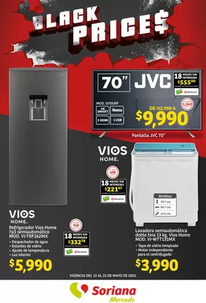 Catálogo Soriana Mercado en San Martín Cuautlalpan | Black Prices Mercado Nacional | 13/5/2025 - 22/5/2025