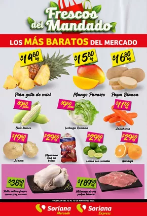 Catálogo Soriana Mercado en San Martín Cuautlalpan | Martes y Miércoles del Campo Mercado Saltillo | 13/5/2025 - 15/5/2025
