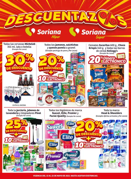 Catálogo Soriana Híper en Ocotlán (Tlaxcala) | Descuentazos Híper Nacional | 13/5/2025 - 22/5/2025