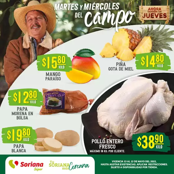 Catálogo Soriana Súper en Heróica Matamoros | Martes y Miércoles del Campo Súper Frontera Noreste | 13/5/2025 - 15/5/2025