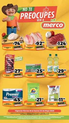Catálogo Merco en Sabinas (Coahuila) | No te preocupes, ven a Merco | 16/5/2025 - 22/5/2025