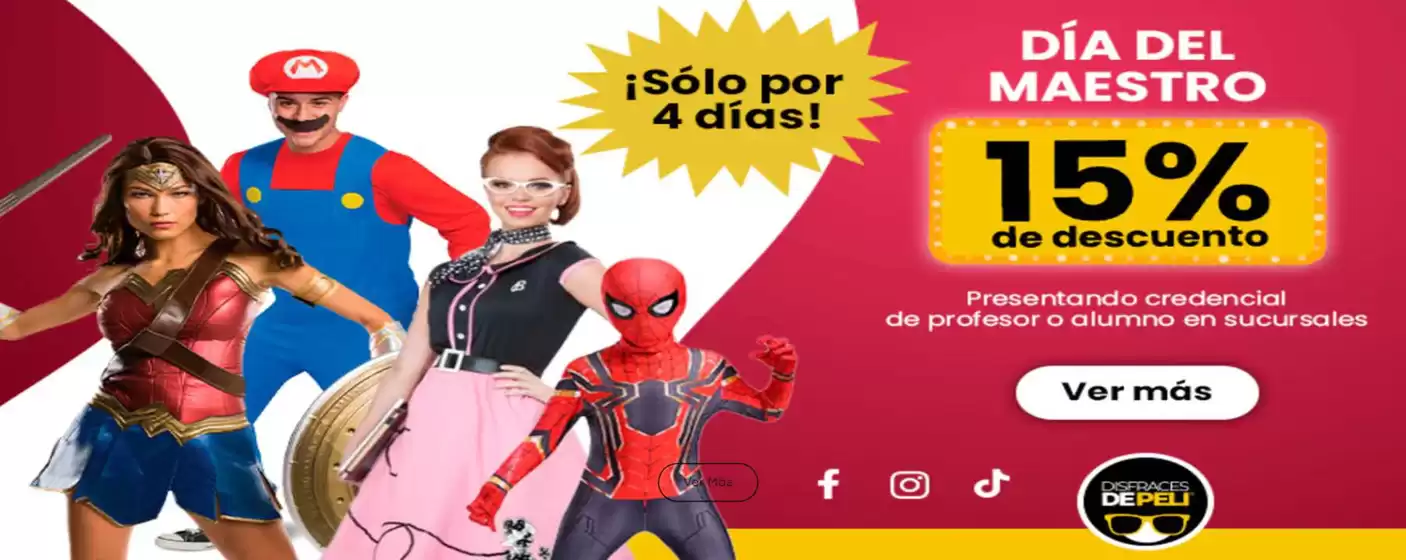 Catálogo Disfraces de Peli en Ciudad de México | Promo | 14/5/2025 - 31/5/2025