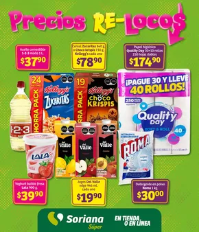 Ofertas de Supermercados en La Paz | Precios Re Locos Súper Nacional de Soriana Súper | 14/5/2025 - 22/5/2025