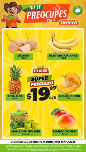 Catálogo Merco en Piedras Negras | No te preocupes, ven a Merco | 16/5/2025 - 19/5/2025