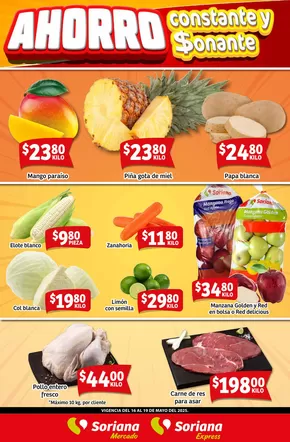 Catálogo Soriana Mercado en San Juan Tezompa | Fin de Semana Mercado Saltillo | 19/5/2025 - 19/5/2025