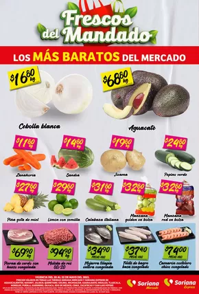 Catálogo Soriana Mercado en Cuajimalpa de Morelos | Martes y Miércoles del Campo Mercado Nacional | 20/5/2025 - 22/5/2025