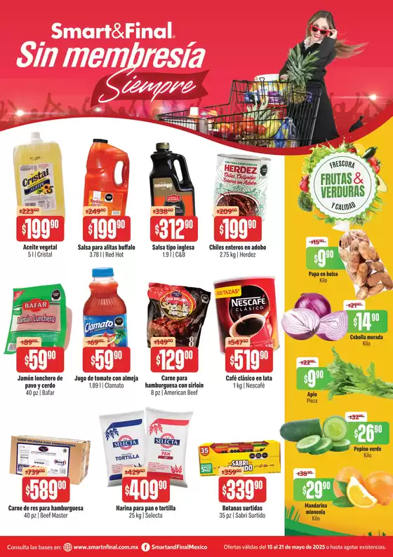 Catálogo Smart & Final | Ofertas Smart & Final | 15/5/2025 - 21/5/2025