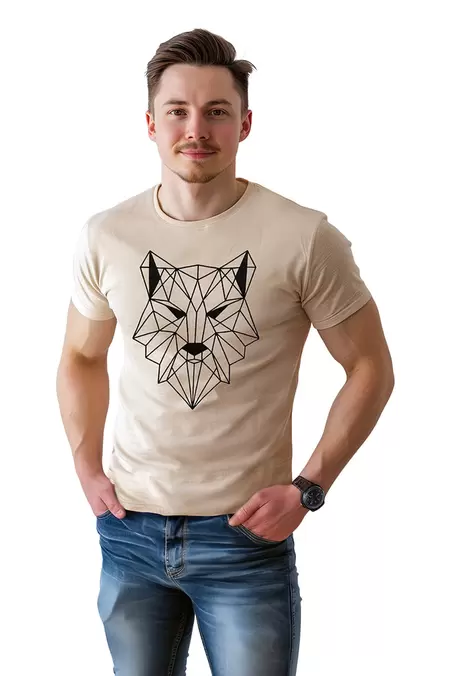 Oferta de Playera LOBO GEOMETRICO por $129.9 en Aditivo