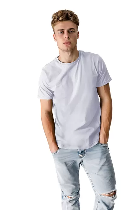 Oferta de Playera CUELLO REDONDO Blanca por $79.9 en Aditivo