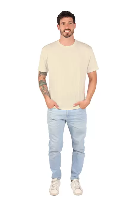 Oferta de Playera CUELLO REDONDO Beige por $79.9 en Aditivo