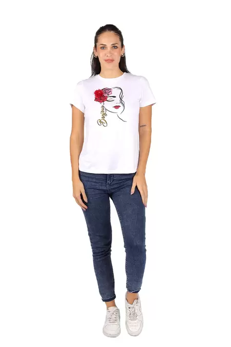 Oferta de Playera Dama BONJOUR por $99.9 en Aditivo