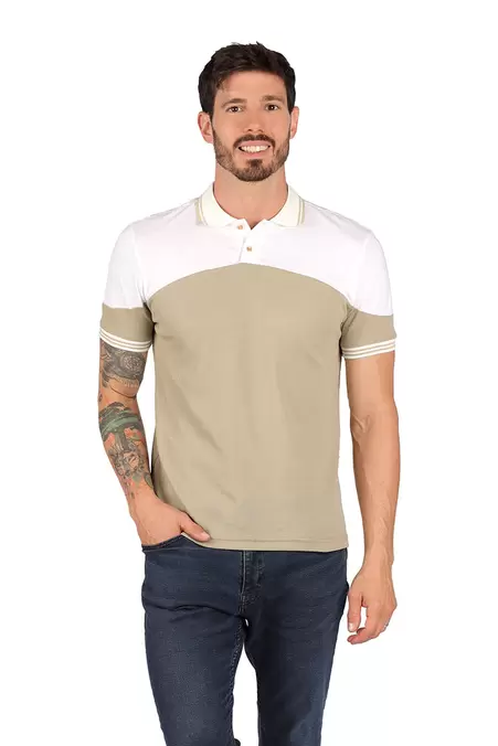 Oferta de Playera Caballero  CUELLO RAYAS por $199.9 en Aditivo