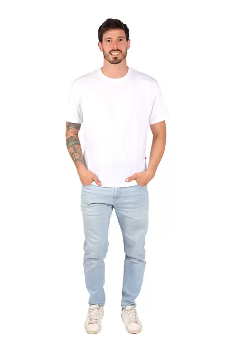 Oferta de Playera Caballero MC / BASICA CUELLO REDONDO  Blanco por $79.9 en Aditivo