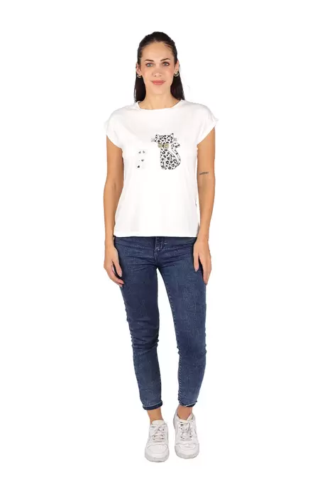 Oferta de Playera LOVLY CAT por $129.9 en Aditivo