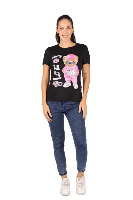 Oferta de Playera Dama OSO PINK por $99.9 en Aditivo