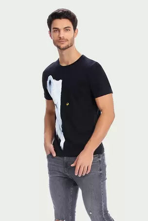 Oferta de Playera Para Hombre Lobo Bicolor por $17990 en Aditivo