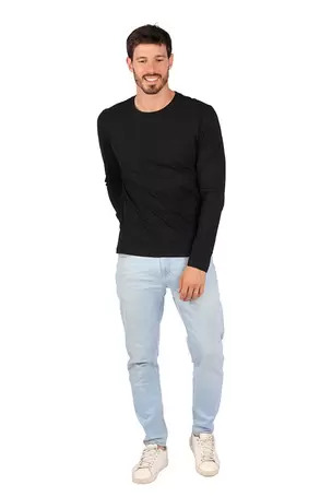 Oferta de Playera Para Caballero Ml Negro por $10990 en Aditivo