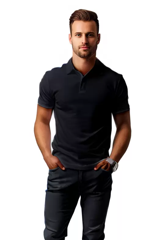 Oferta de Polo básica NEGRA por $16990 en Aditivo