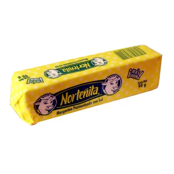 Oferta de MARGARINA CON SAL NORTEÑITA PZ 90 g por $10.5 en AKÁ Superbodega