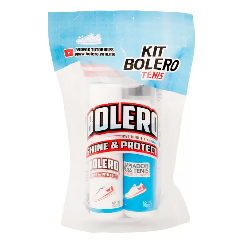 Oferta de Kit Limpieza Bolero para Tenis Bolero y Limpiador de 60ml por $90.9 en AKÁ Superbodega