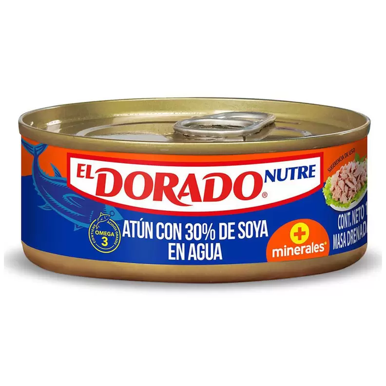 Oferta de Atún El Dorado Nutre en Agua 130g por $11.9 en AKÁ Superbodega