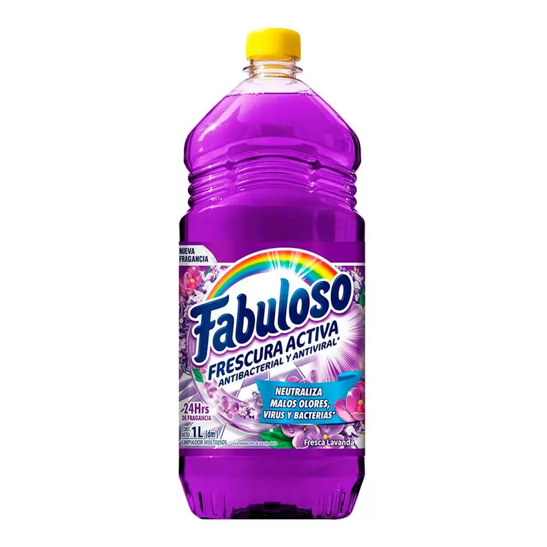 Oferta de Limpiador Multiusos Líquido Fabuloso Frescura Activa Antibacterial Lavanda 1L por $25.9 en AKÁ Superbodega