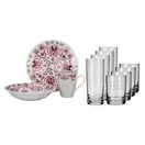 Oferta de Pack Mesa de Ensueño: Vajilla de cerámica 9 piezas + Juego de 8 vasos de vidrio por $379 en Almacenes Anfora