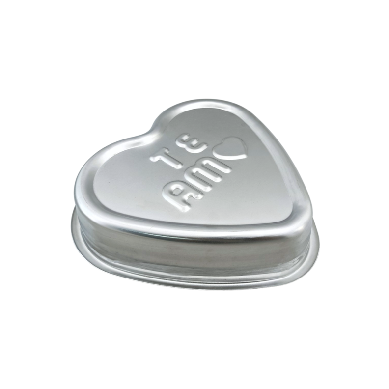 Oferta de Molde de Aluminio Grande de Corazón para Repostería Pastelería Aluminio Puro por $139 en Anforama