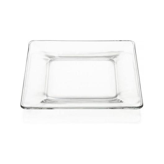 Oferta de Plato cuadrado para pastel, plato moderno de vidrio 22 cm Libbey por $73 en Anforama