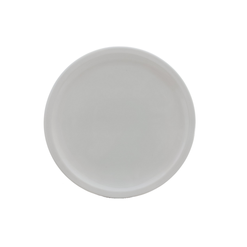 Oferta de Plato Triche Grande Redondo 25 cm Melamina tipo de Plástico Blanco Tavola por $37 en Anforama