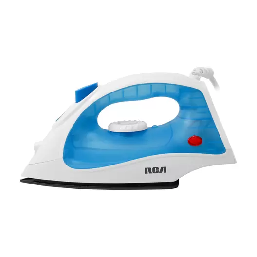 Oferta de Plancha de Vapor con Suela Antiadherente Práctica Eficiente Azul RCA RC-D508B por $379 en Anforama