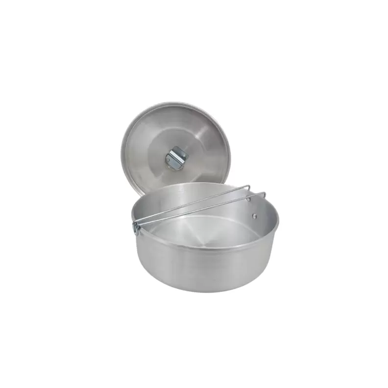 Oferta de Flanera Fiambrera Con Tapa y Seguro de Aluminio 22 cm 1.8 Litros Komale por $246 en Anforama