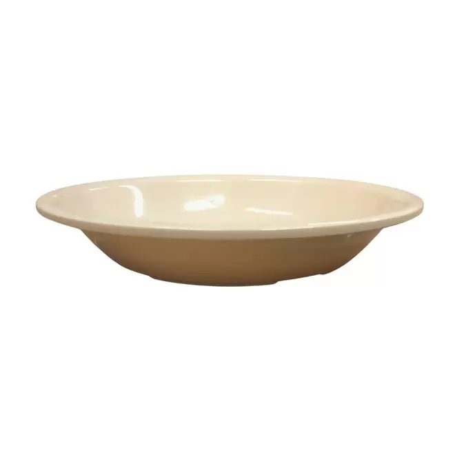 Oferta de Plato Hondo Sopero 350 ml 19 cm 7.4'' de Melamina tipo Plástico Beige Tavola por $28 en Anforama