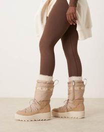 Oferta de Pajar Galaxy High in beige por $229.9 en ASOS