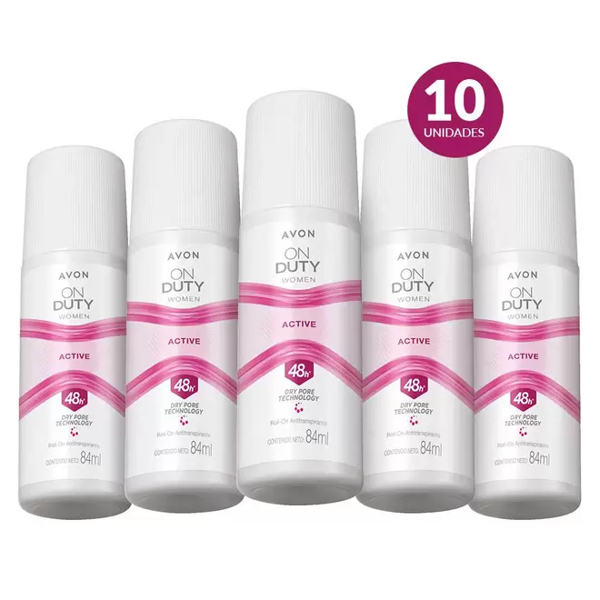 Oferta de Set Active On Duty Desodorante en roll on antitranspirante On Duty x10 por $224.99 en Avon