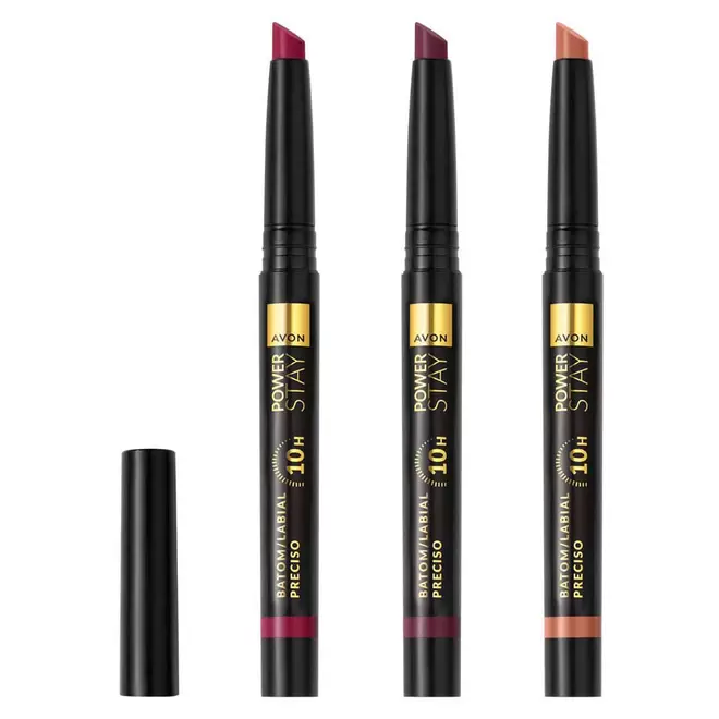 Oferta de Set Power Stay Labial Preciso Amber Model Maroon Garnet Glory Bronze Champion por $369.99 en Avon