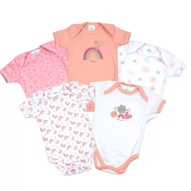 Oferta de Kit 5 pañaleros manga corta por $499 en Baby mink