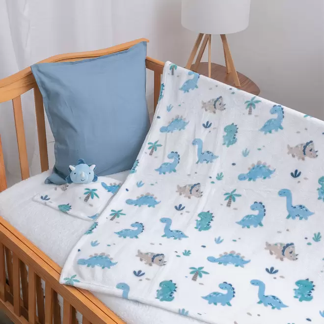 Oferta de Manta de apego con adorables caritas de personajes y un cobertor ligero multiusos de 100 x 80 cm, ideal para bebés por $299 en Baby mink